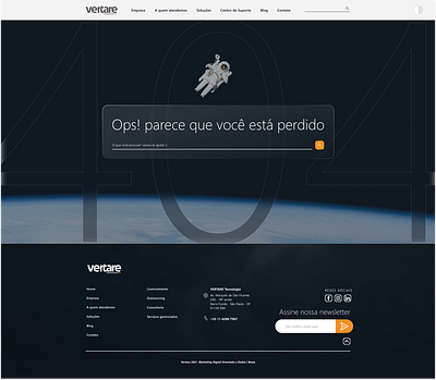 404 Error Vertare design ui ux