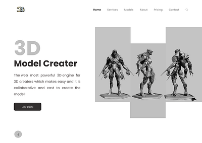 Landing page ui