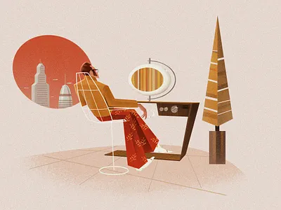 Now Showing: Network Outage art branding design futurepast illustration photoshop retro vintage