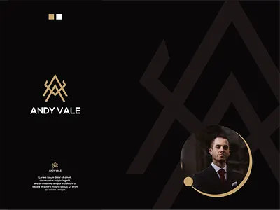 ANDY VALE clean design icon line logo logos luxury mark modern monogram monoline simple
