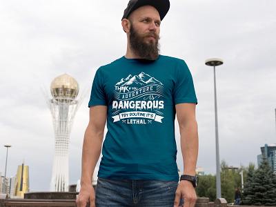 adventure t-shirt design adventure adventure t shirt campain dengerous design graphic design hiking illustration logo mountingt t shirt travel travelling typography vector