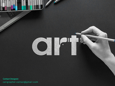 Art Wordmark Logo/ minimal Logo/ Conceptual Logo art art logo branding business card conceptual logo conceptual logo designer design icon illustration letter head logo logo designer logo idea logo rationale logomark logoprocess minimal logo typography visual identity wordmark logo