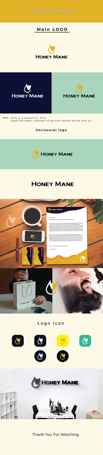Beard Oil Logo beard beard logo beard oil logo branding business logo combination logo creative logo design logo minimal modern logo oil logo