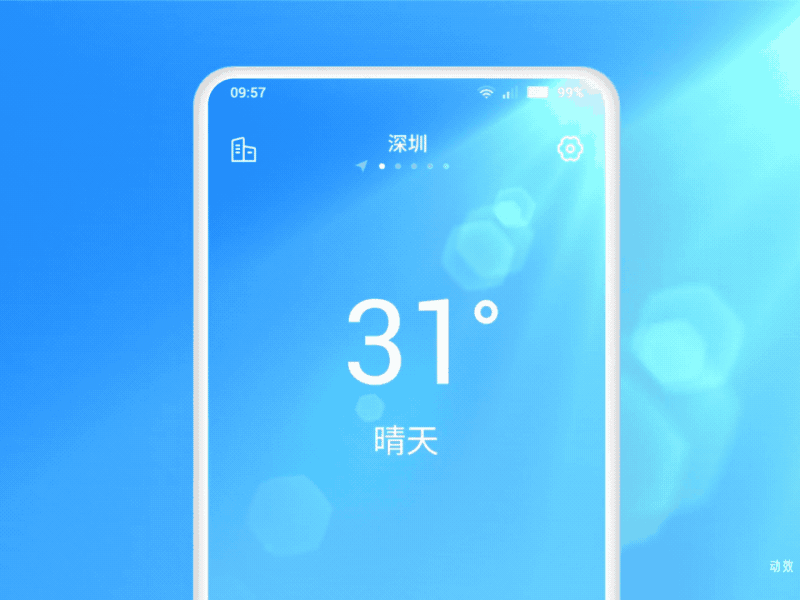 WEATHER animation gif motion ui weather