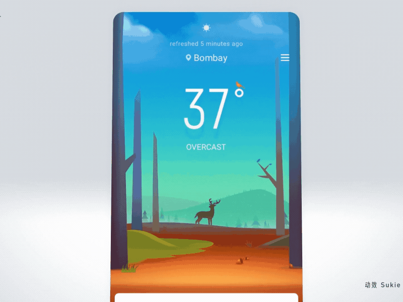 FUN WEATHER animation gif illustration motion ui weather