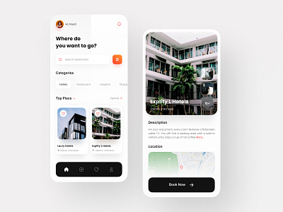 Travel Mobile App app bekasi clean design dribbble indo indo minimal minimalist mobile travel ui