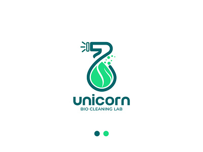 Cleaning Company Logo Design bio lab bio tech brand identity brand logo branding clean cleaning company logo ecommerce flat logo lab logo leaf logo design maintenance company minimalist logo modern logo service spray bottle water drop wave