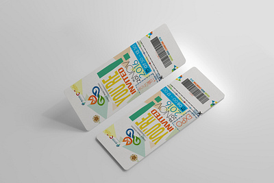 Event Ticket Design for Gadjah Mada Exhibition adobe photoshop branding design event mockup ticket