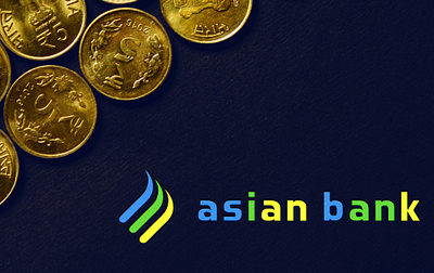 Asian Bank Logo Design asian bank brand identity branding colorful corporate creative graphic design logo logo design minimalist