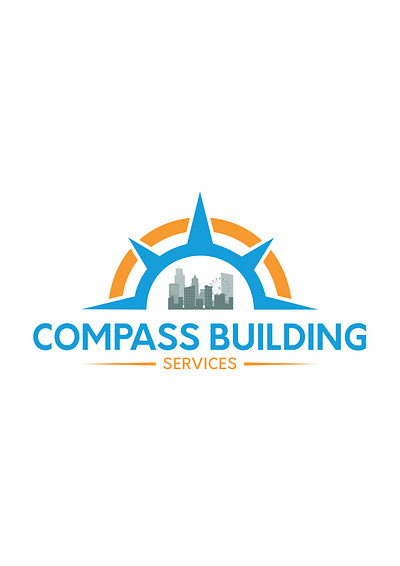 Compass building logo branding building building logo compass compass logo creative logo design graphic design logo service logo unique logo vector