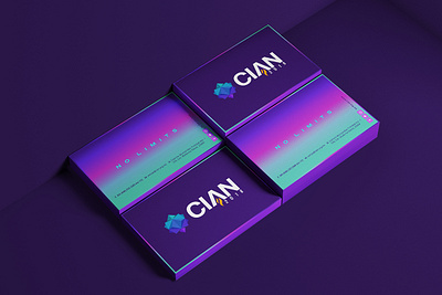 CIAN 2018 brand brand identity branding business card design diseño grafico editorial foil visual design