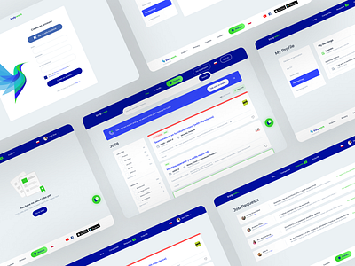 Web app – Job search app dashboard design hiring interface job poland product product app product design search ui design ux design web