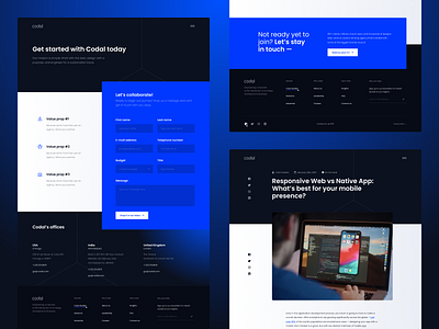 Codal — Website clean design lp ui ui elements ux visual web webdesign website