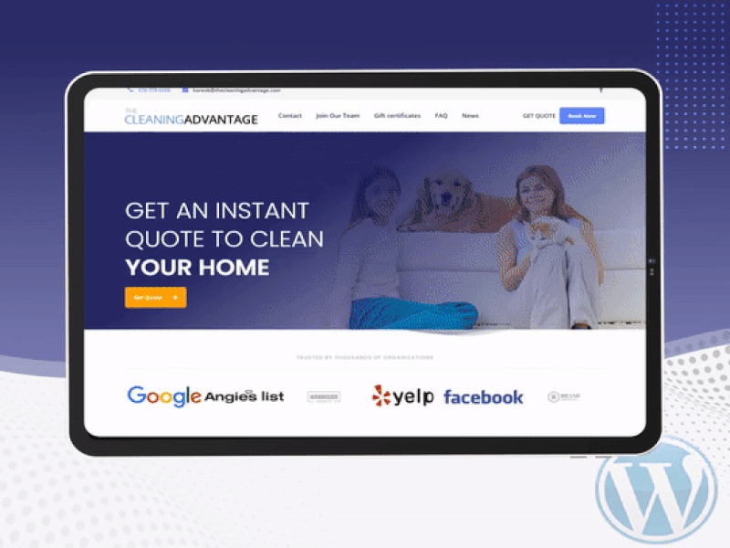 The cleaning Advantage branding custom design design graphic design illustration ui uiux