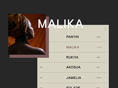 Portraits of Africa / Nº 4 branding clean ui editorial design minimal responsive design ui ui design user inteface web design