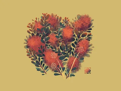 Smoke Bush art artwork botanical bush flowers illustration illustrator leaf leaves plant procreate smoke smoke bush tree
