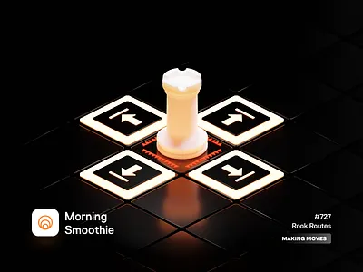 Rook Routes 3d blender blender3d board game castle castling checkers chess chess piece design diorama game gaming illustration isometric isometric illustration rook tabletop