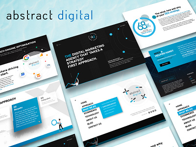 Abstract Digital design home page innerpages typography ui vector web layouts website