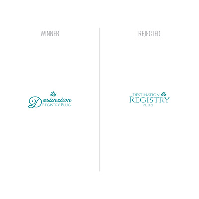 Desstination Registry plug branding design flat logo minimal typography vector