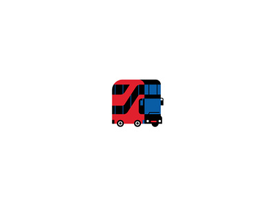 Transit bus bus icon design flat graphic icon illustration ilustracion logo red bus traffic transit trasnport uk uk bus uk traffic uk transit uk transport vector