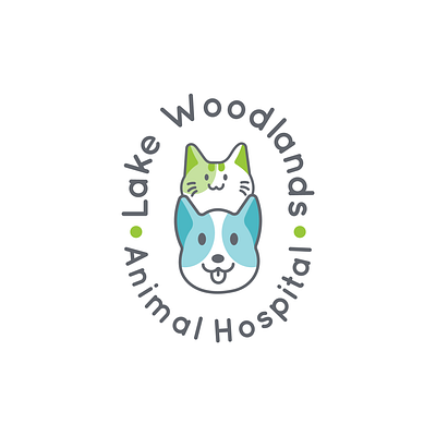 Animal Hospital Logo animal animal hospital animal hospital logo animal logo cat cat logo character design design dog dog logo graphic design illustration logo logo design vector