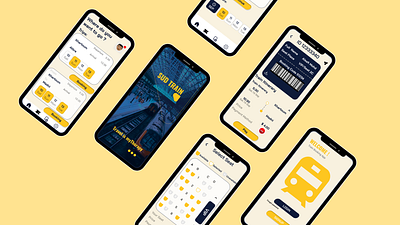 Sud Train app desi design ui ux