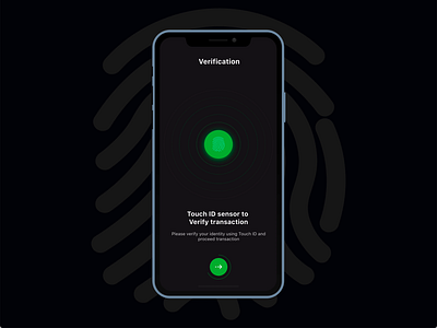 Touch ID Animation animation interaction mobile app design touch id ui ux