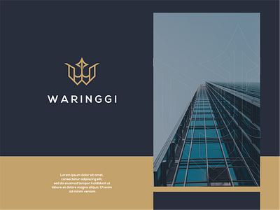 WARINGGI clean design icon illustration logo logos luxury mark modern simple ui