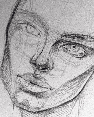 Portrait sketch art design drawing face facestructure portrait sketch