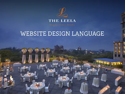 Leela Hotels - Website UI Design Language design design language hotel ui ui design ux web web design website website design