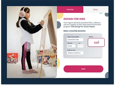 Design for Kids Donation Form