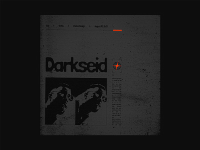 153 ~ darkseid. dailyposterdesign design graphic design ink bleed layout photoshop poster a day typography ui visual arts visual graphics web design