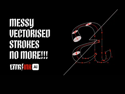 LTTR/INK for Adobe Illustrator?! 🤯 adobe illustrator behance calligraphy custom type dribbble illustrator typography lettering plugin skeleton type design type design typeface typography vector vector art vectorization