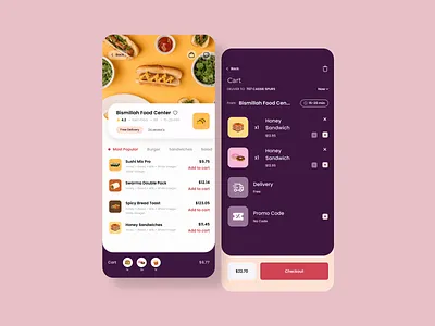 Online Food UI Concept 3d animation app app ui awesome ui branding design graphic graphic design illustration logo minimal mobile app mobile ui motion graphics online shop ui ui design uidesign uiux