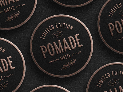 Pomade Concept barbershop barbershop logo branding grooming masculine mens grooming packaging pomade pomade label vintage label vintage logo vintage type