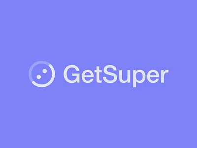 GetSuper Brand Identity Design app app icon brand branding chart design icon identity logo minimalist mobile mobile app modern progress wheel purple smiling super ui