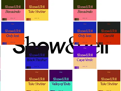 Show&Tell animation art direction branding clean color design logo motion graphics simple typography