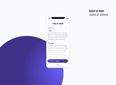 Daily UI #089 - Terms of Service 089 challenge dailyui dailyui089 dailyuichallenge design terms terms of service ui uidesign uxdesign
