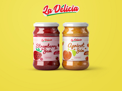 "La Délicia" Logo design , Brand Identity & Packaging Design brand packaging branding brandpackaging commercial delicious design food food commercial food logo food mockup food packaging foodbranding foodpackaging graphicdesign illustration jam jam packaging la delicia logodesign mockup