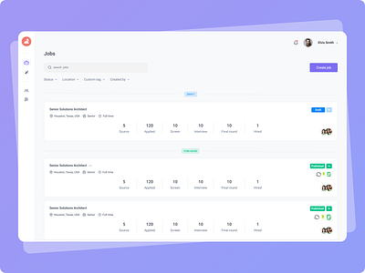 Job board branding candidate dashboard design graphic design illustration job ad job alert job board jobs nugget.ai talent ui ux