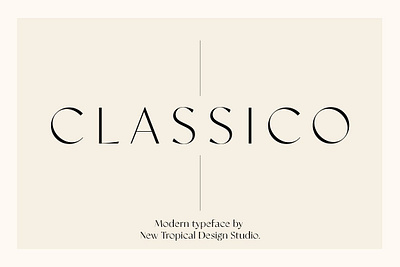 Classico - Serif Font design icon illustration logo