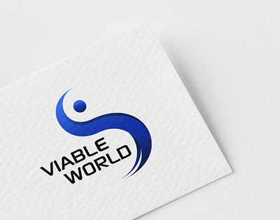 Viable World Logo branding design facebook illustration logo logo design logo for marketer marketing marketing logo mockup mockup design mockup psd mockups online photoshop social media tech technology