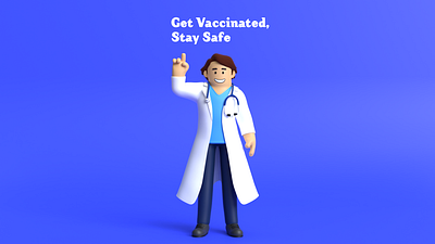 Minimal Doctor 3D Cartoon Character Model. 3d 3dart animation anime branding cartoonanimation cartooncharacter cartoonmodeling characterdesign design doctortoon graphic design illustration logo ui