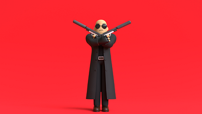 Minimal Gangstar 3D Cartoon Character 3d 3dart animation anime branding cartoon cartooncharacter cgtrader characteridea characterillustration charactermodeling design digital3d digitalproduct graphic design illustration logo ui