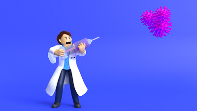Minimal Doctor 3D Cartoon Character Model. 3d 3dart animation anime branding cartoon cartooncharacter cgtrader characteranimation characterdesign charactermodeling design digitalproduct doctortoon graphic design illustration logo ui