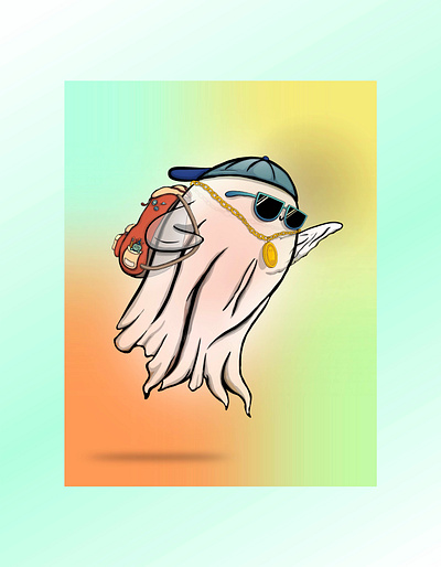 flyghost - Digital - 2021 art color design digital art digital design graphic design illustration mural mural art mural design painting procreate