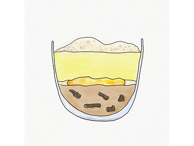 Mushrooms & Potatoes egg foam food design food illustration gravy menu design menu illustration morel mushroom mushroom onsen egg parmesan potato puree relationship watercolor