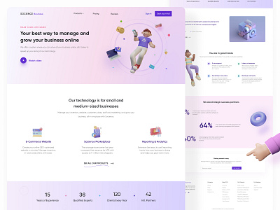 Online Business Website Landing Page 3d 3d design 3d landing 3ddesign analytic business ecommerce landing landing page management marketing online online business onlinebusiness reporting