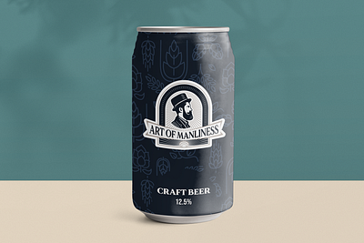 Can design ideas - Art of Manliness beer beverage bottle brand identity branding branding design can minimalist product product design retro vintage