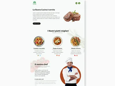 Buro - Restaurant website design branding design flat graphic design illustration landing page landing page design landingpage landingpage design site site design ui website website design